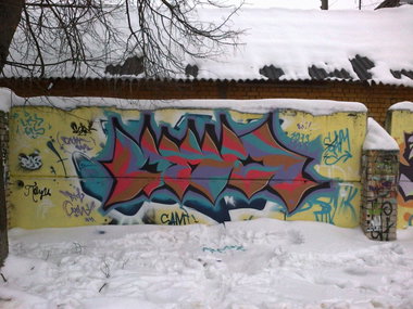 Graffiti Wall - Photo by spark - russia, winter, graffiti (2013)