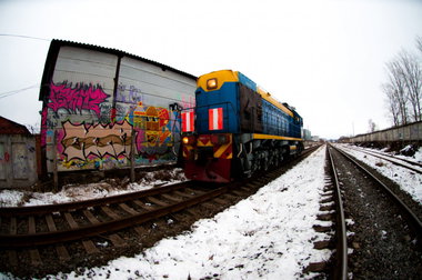 Graffiti Train - Photo by spark - spark, freight, graffiti (2014)