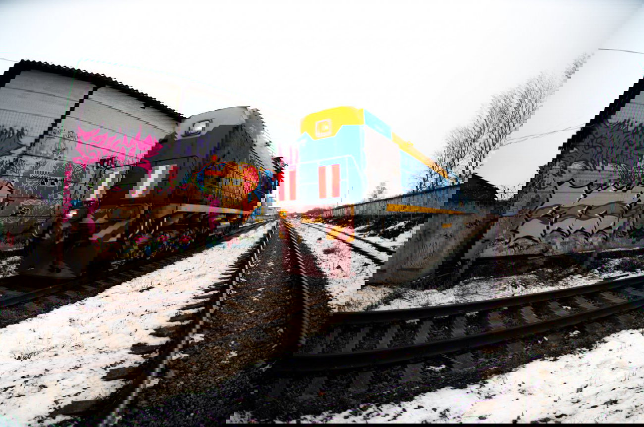 Graffiti Train - Photo by spark - spark, freight, graffiti (2014)