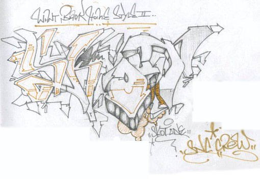 Graffiti Sketch - Photo by spasm