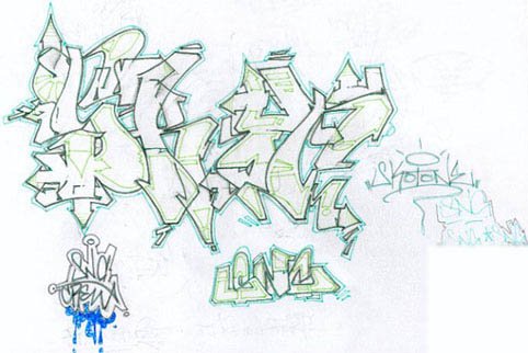 Graffiti Sketch - Photo by spasm