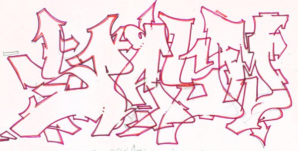 Graffiti Sketch - Photo by spasm - snc, spasm (?)
