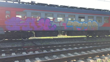 Graffiti Train - Photo by spek1trmcrew (2015)