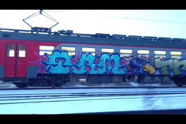 Graffiti Train - Photo by spek1trmcrew (2013)