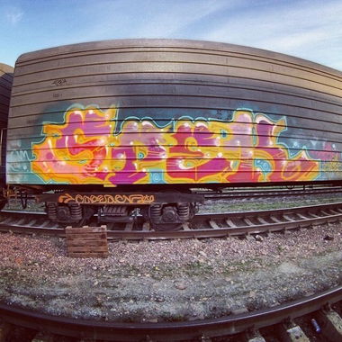 Graffiti Train - Photo by spek1trmcrew (2014)