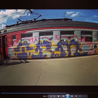 Graffiti Train - Photo by spek1trmcrew (2014)