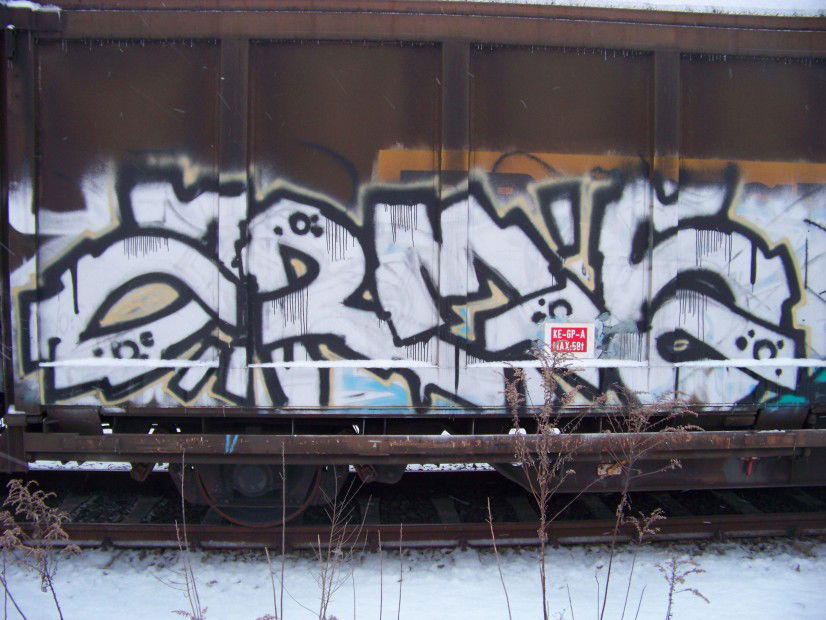 Graffiti Train in Berlin - Photo by spiegelreflex - arms