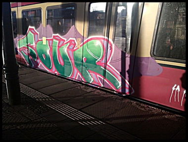 Graffiti Train - Photo by spiegelreflex - sour
