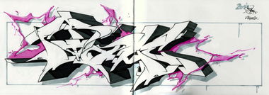 Graffiti Sketch - Photo by spoare153 - frame, spoare, 153 (2014)