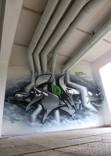 Graffiti Wall in Frankfurt (Oder) - Photo by spoare153 - spoare153, 153design, spoa (2013)