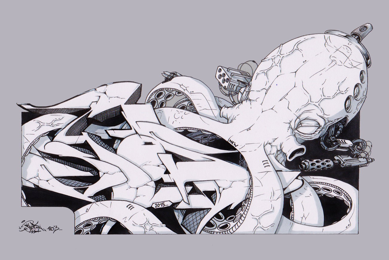 Graffiti Sketch - Photo by spoare153 - spoa, spoare153, frankfurtoder (2015)