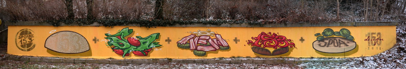 Graffiti Wall - Photo by spoare153 - spoare153, burger, 153design (2016)