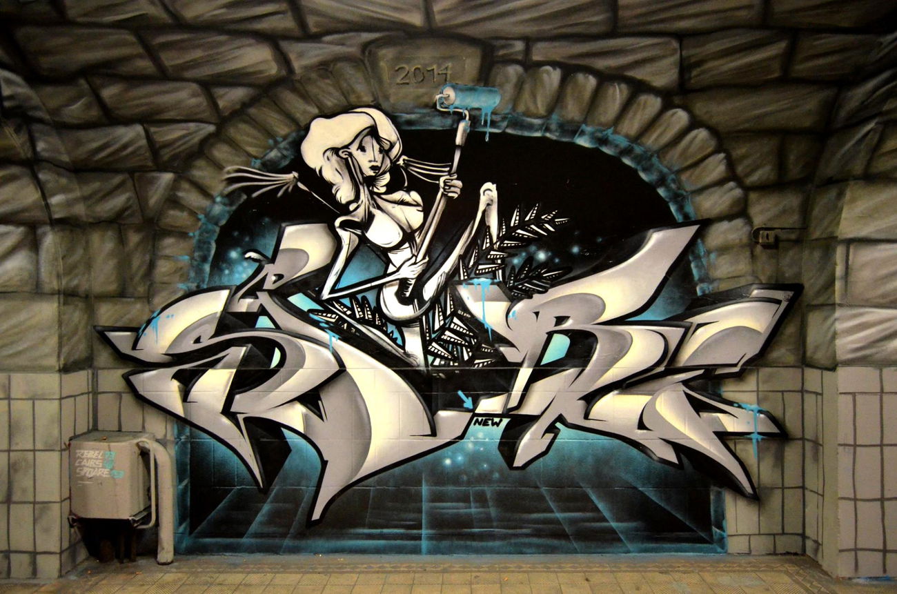 Graffiti Wall in Chemnitz - Photo by spoare153 - spoare, spore, 153 (2014)