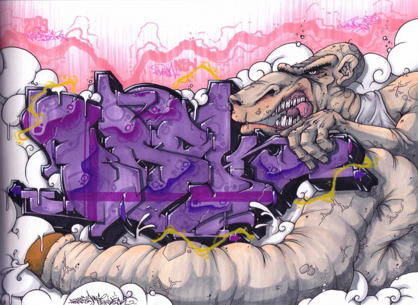 Graffiti Sketch in Frankfurt (Oder) - Photo by spoare153 - spoare, spoare153, new (2009)
