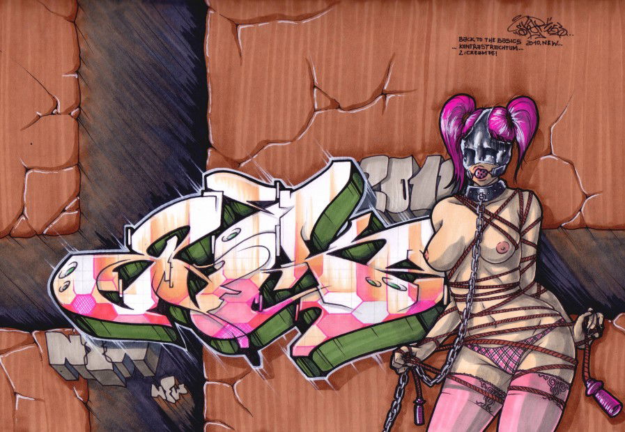 Graffiti Sketch in Frankfurt (Oder) - Photo by spoare153 - spoare, spoare153, new (2010)