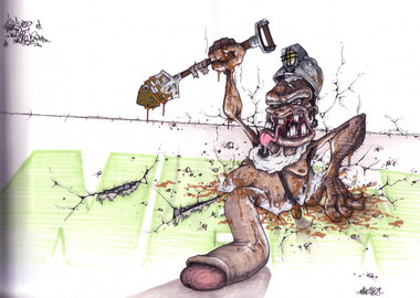 Graffiti Sketch - Photo by spoare153 - spoare, spoare153, new (2009)