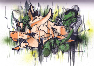 Graffiti Sketch - Photo by spoare153 - spoare, spoare153, new (2010)