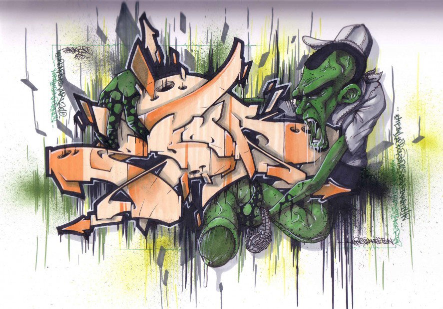 Graffiti Sketch - Photo by spoare153 - spoare, spoare153, new (2010)