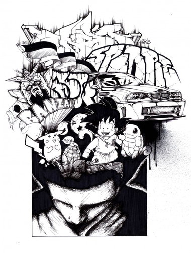 Graffiti Sketch - Photo by spoare153 - spoare, spoare153, new (2010)