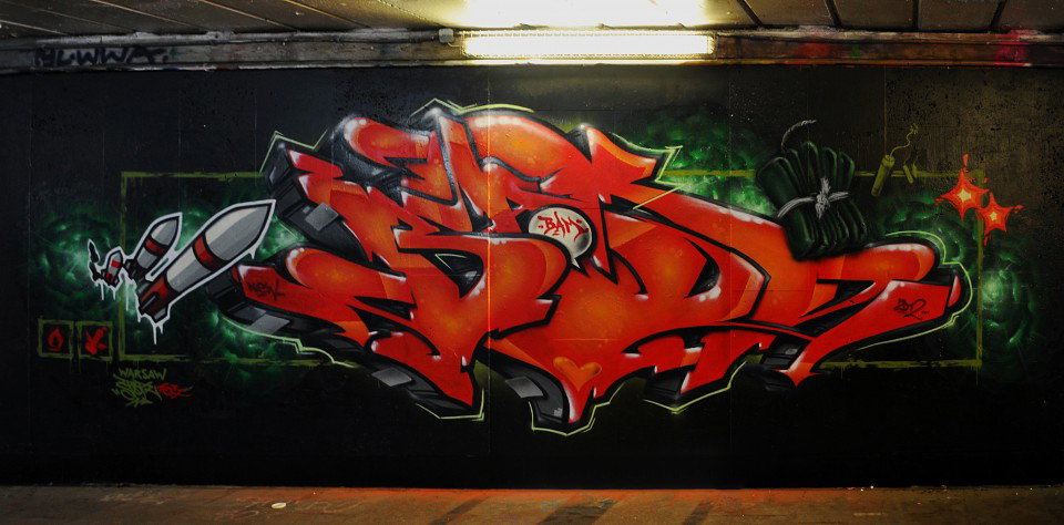 Graffiti Wall in Warsaw - Photo by spoare153 - spoare, spoare153, new (2012)