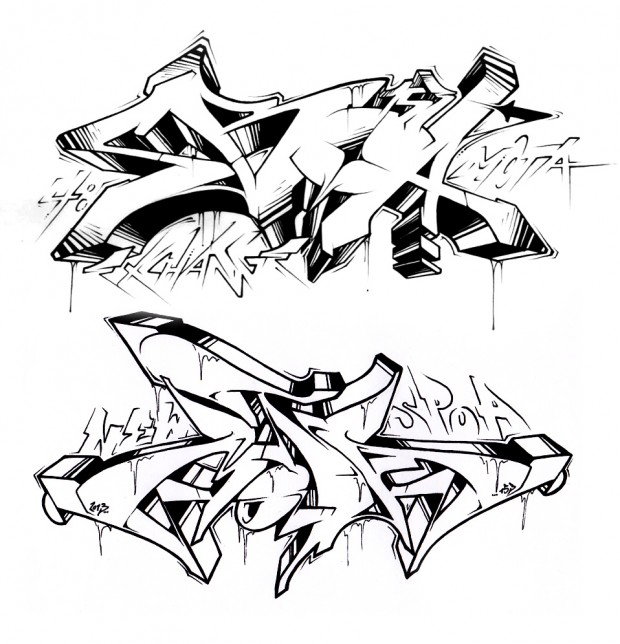 Graffiti Sketch - Photo by spoare153 - spoare, spoare153, new (2013)