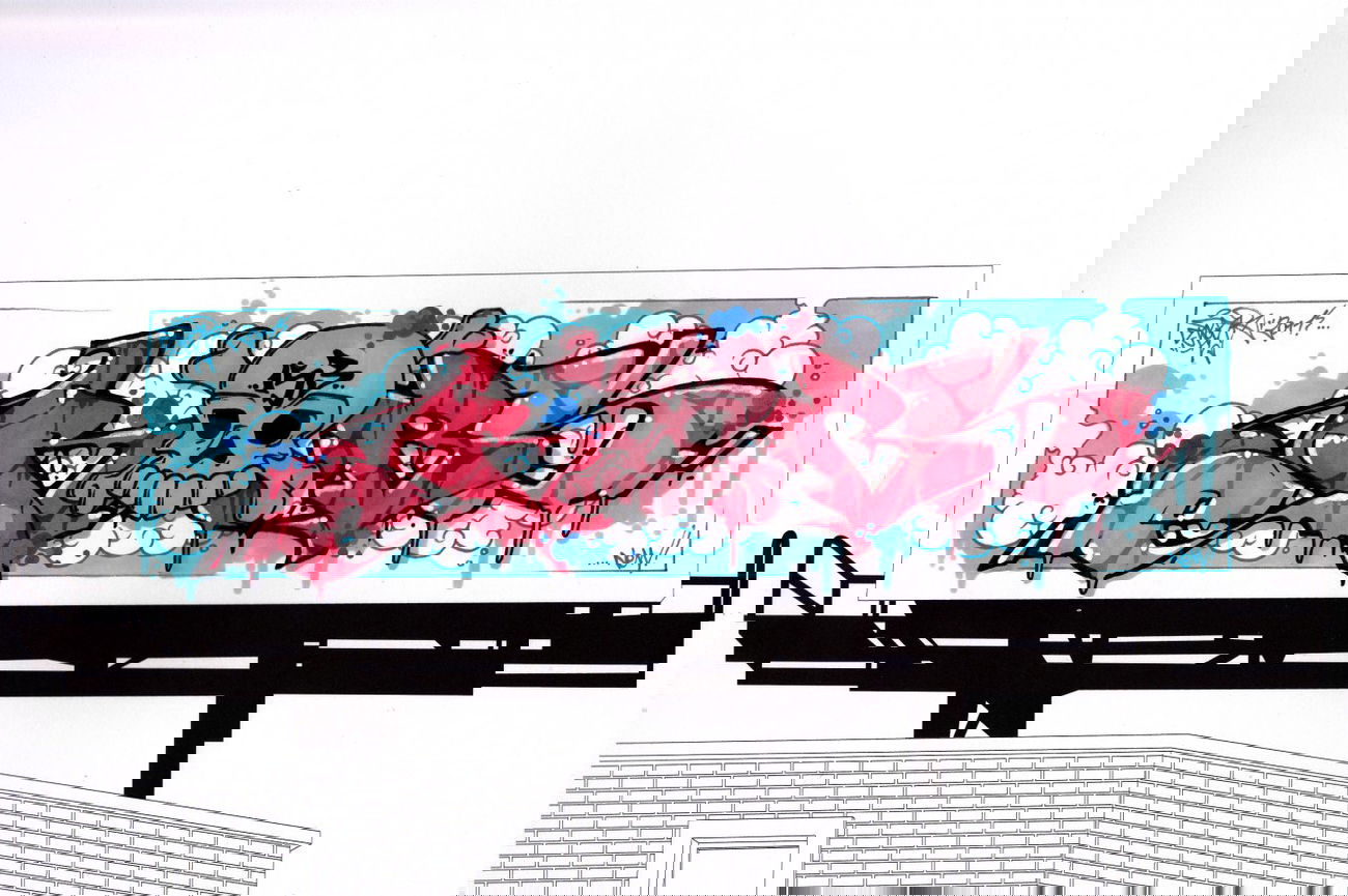 Graffiti Sketch in Frankfurt (Oder) - Photo by spoare153 - erobs, spoare, spoare153 (2011)