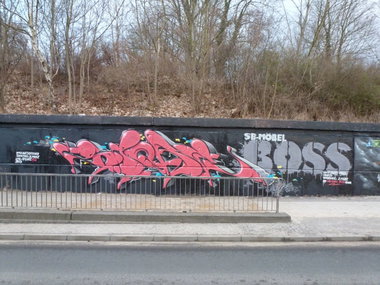 Graffiti Wall in Frankfurt (Oder) - Photo by spoare153 - spore, spoare153, boss (2013)