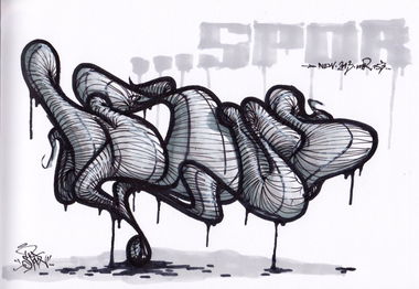 Graffiti Sketch in Frankfurt (Oder) - Photo by spoare153 - new, spoare153, spoa (2013)