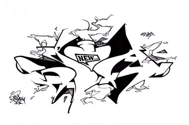 Graffiti Sketch in Frankfurt (Oder) - Photo by spoare153 - spoa, spoare153, new (2013)