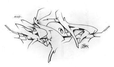 Graffiti Sketch in Frankfurt (Oder) - Photo by spoare153 - spoa, spoare153, new (2013)