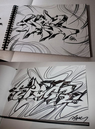 Graffiti Sketch in Frankfurt (Oder) - Photo by spoare153 - plase, spoare153, exchange (2013)