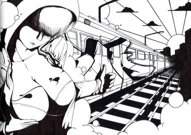 Graffiti Sketch in Frankfurt (Oder) - Photo by spoare153 - spoare153, spoa (2007)