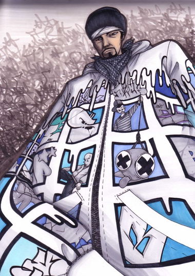 Graffiti Sketch in Frankfurt (Oder) - Photo by spoare153 - spoare153, spoa, new (2008)