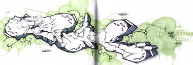 Graffiti Sketch in Frankfurt (Oder) - Photo by spoare153 - spoare153, new, 153 (2009)