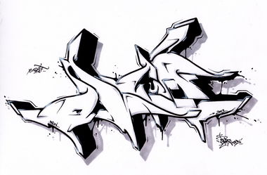 Graffiti Sketch in Frankfurt (Oder) - Photo by spoare153 - olif, spoare153, exchange (2013)