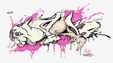 Graffiti Sketch in Frankfurt (Oder) - Photo by spoare153 - back, spoare (2011)