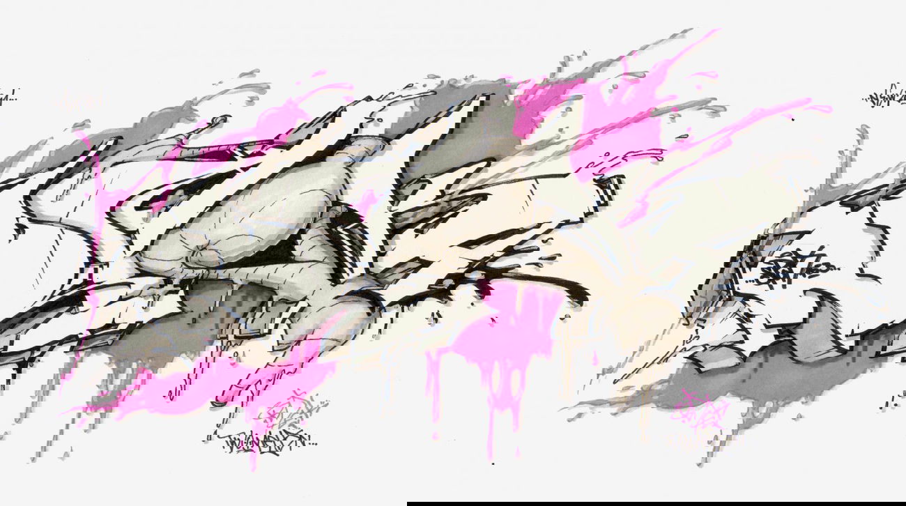 Graffiti Sketch in Frankfurt (Oder) - Photo by spoare153 - back, spoare (2011)