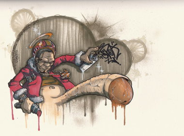 Graffiti Sketch - Photo by spoare153 - spoare153, penis, spoa (2011)