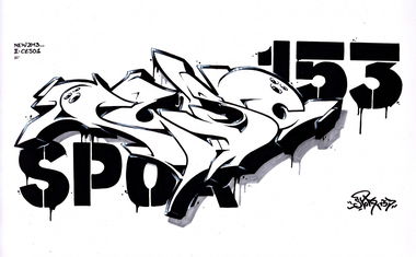 Graffiti Sketch in Frankfurt (Oder) - Photo by spoare153 - ceso, spoare153, 153 (2013)