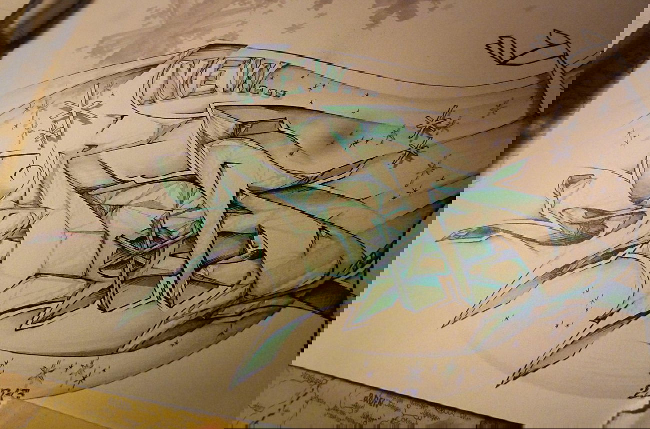 Graffiti Sketch in Frankfurt (Oder) - Photo by spoare153 - spoare153, spoa, ice (2013)