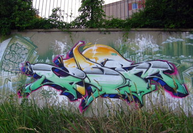 Graffiti Wall in Frankfurt (Oder) - Photo by spoare153 - zbr, spoare153, new (2011)