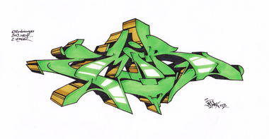 Graffiti Sketch in Frankfurt (Oder) - Photo by spoare153 - emir, spoare153, new (2013)