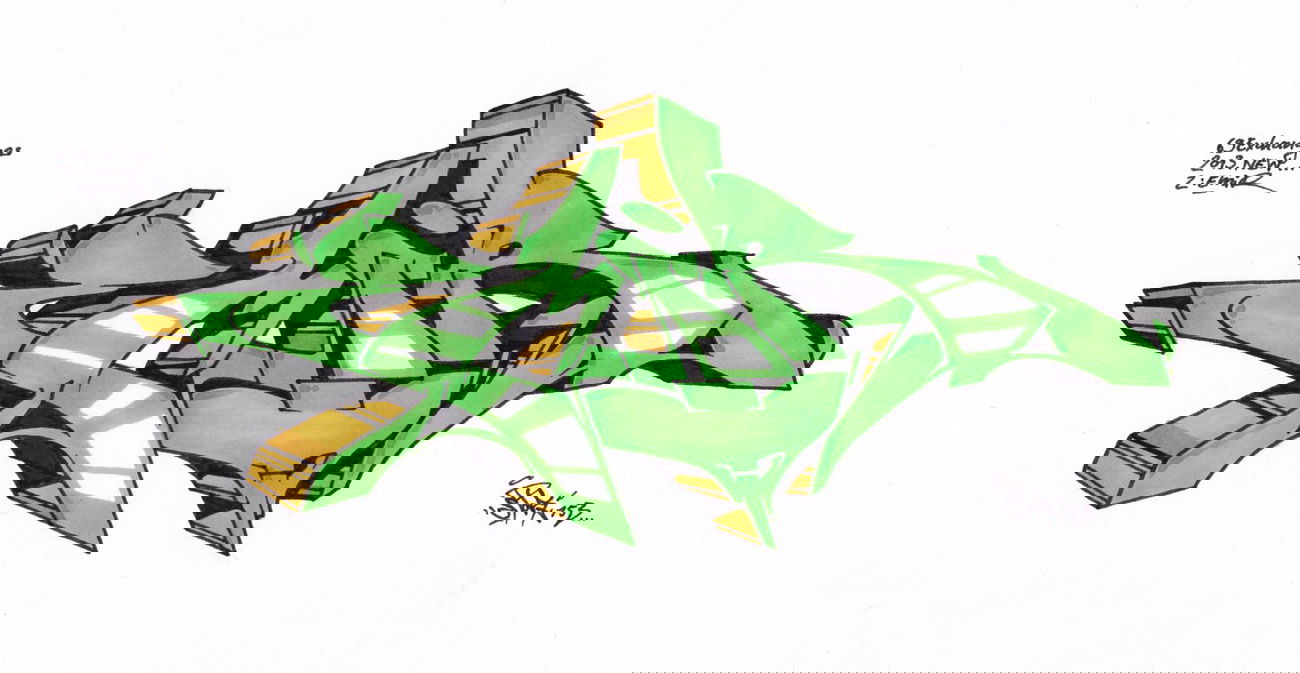 Graffiti Sketch in Frankfurt (Oder) - Photo by spoare153 - emir, spoare153, new (2013)