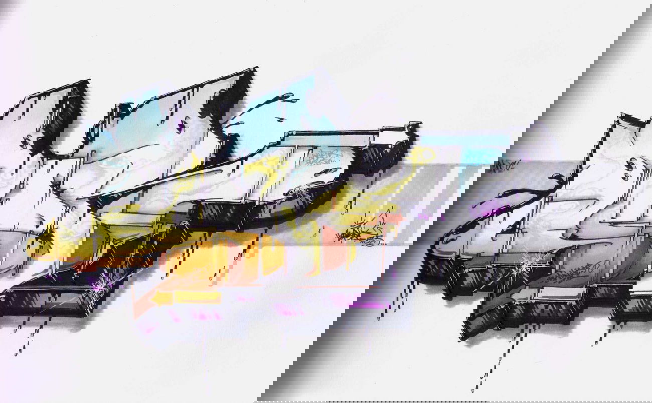 Graffiti Sketch in Frankfurt (Oder) - Photo by spoare153 - spor, spoare153, new (2009)