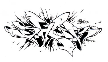 Graffiti Sketch - Photo by spoare153 - sheik, shaik, spoare153 (2013)