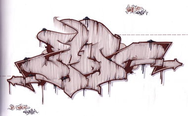 Graffiti Sketch in Frankfurt (Oder) - Photo by spoare153 - zpor, spoare153, 153 (2009)