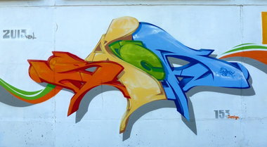 Graffiti Wall in Küstrin-Kietz - Photo by spoare153 - spoa, 153design, 153 (2013)