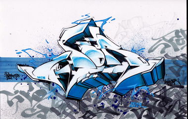 Graffiti Sketch in Frankfurt (Oder) - Photo by spoare153 - zpor, spoare153, new (2014)