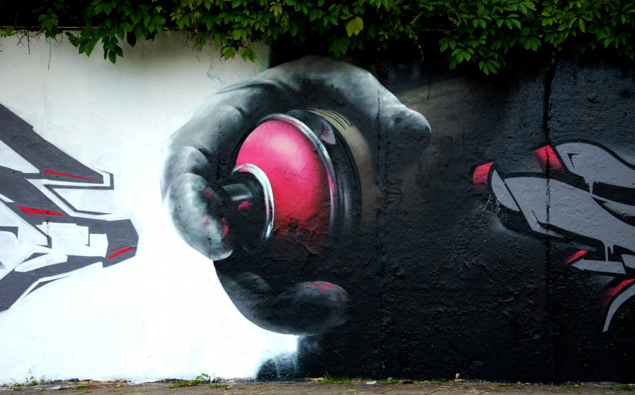 Graffiti Wall - Photo by spoare153 - detail, can, spoare153 (2013)