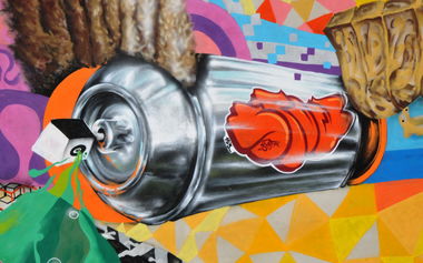 Graffiti Wall in Halle - Photo by spoare153 - spoare153, can, detail (2013)